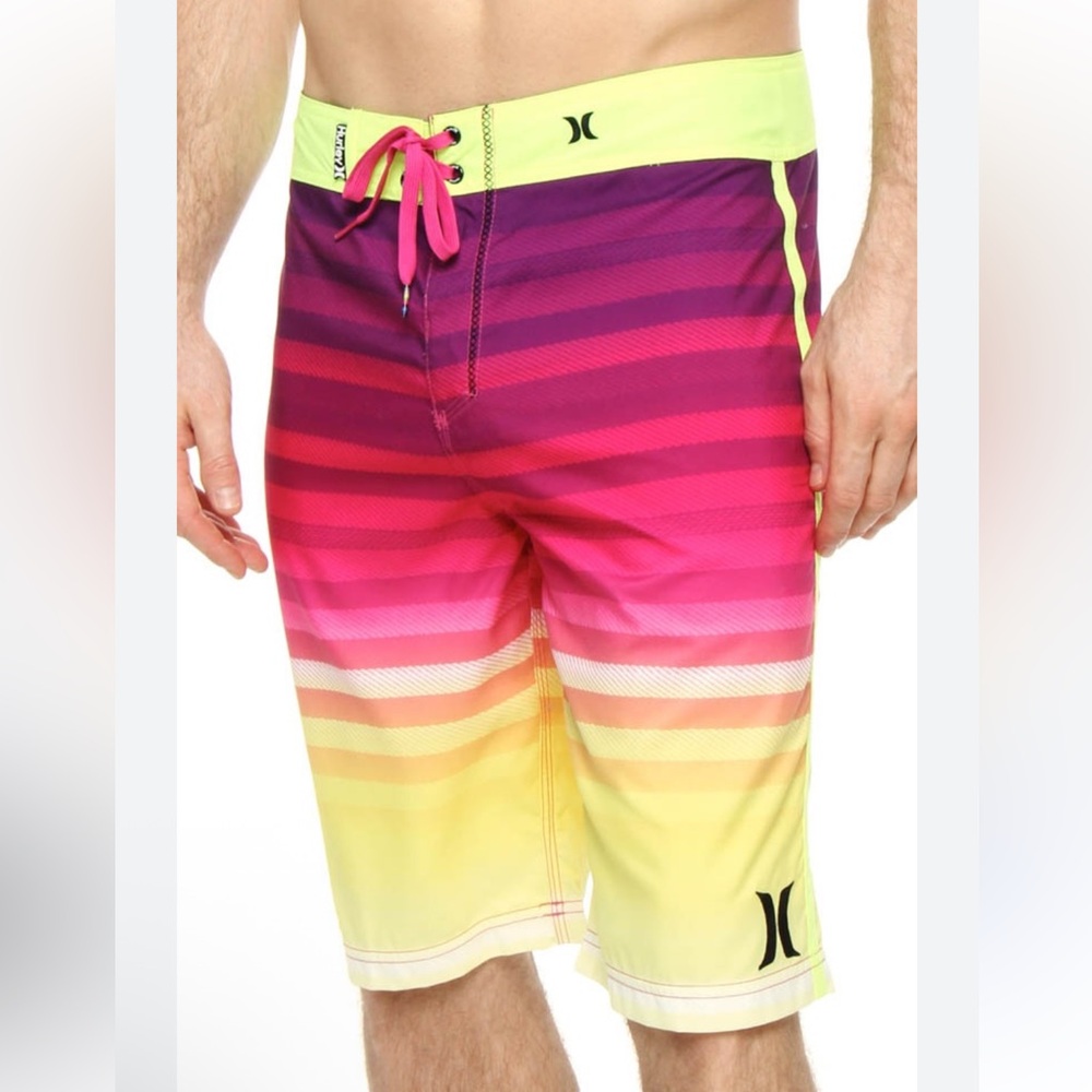 Quick Drying Hurley Striped Board Shorts